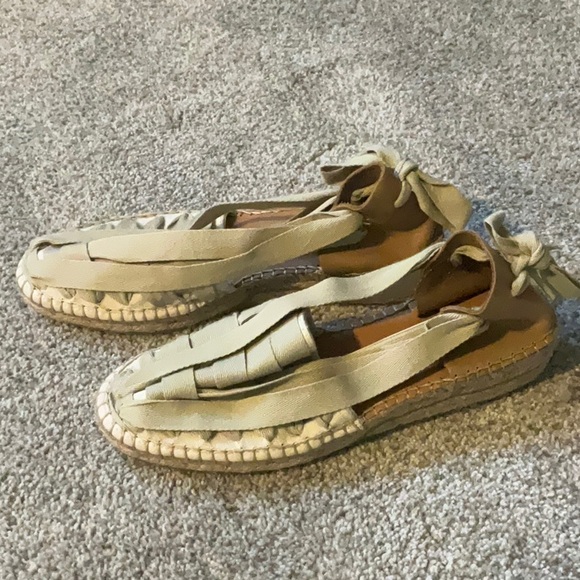 Naguisa Soc Espadrilles Beige and Leather EU 37 - Picture 3 of 8